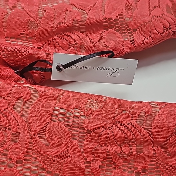 5/25 ❤️ Lovers + Friends cut out back peach lace mini dress - Picture 2 of 9